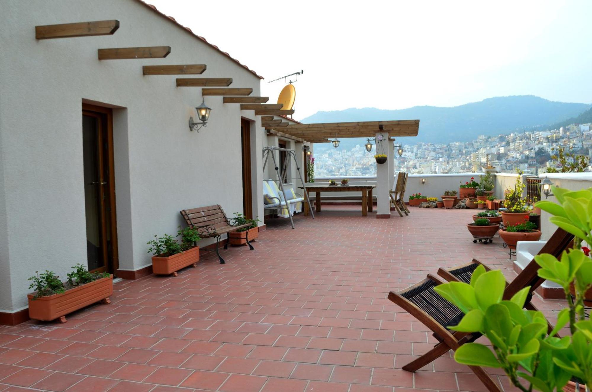 Old-Town Roof-Garden Suite كافالا المظهر الخارجي الصورة